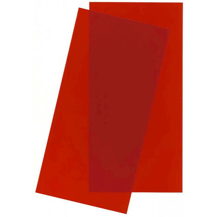 EVERGREEN, EVG-9901, 6 x 12 x .010 Red Transparent Sheet (2)