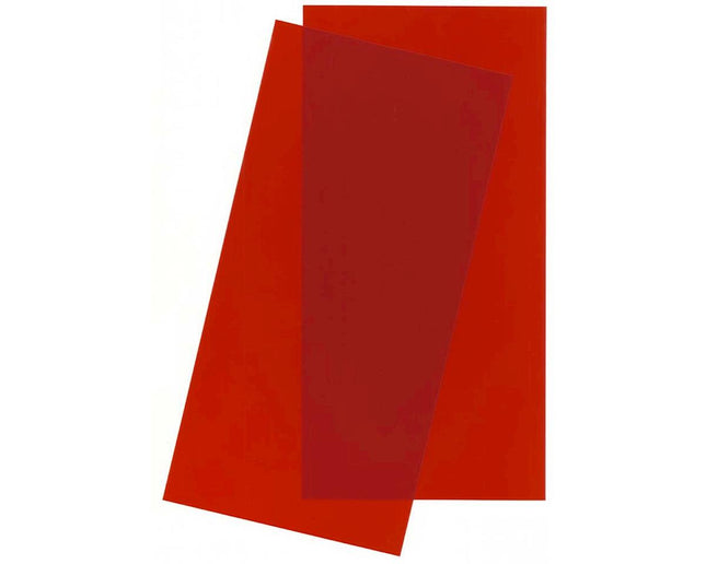 EVERGREEN, EVG-9901, 6 x 12 x .010 Red Transparent Sheet (2)