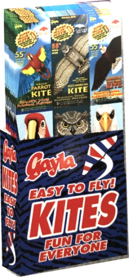GAY-5452,  Assorted 55" Wildlife Wing Flapper Kites