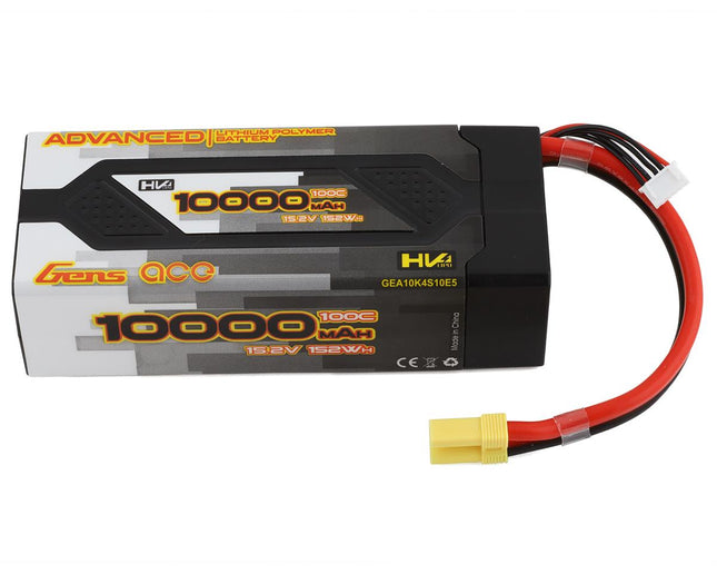 GEA10K4S10E5, Gens Ace 4S LiHV Advanced Series LiPo Battery 100C (15.2V/10000mAh) w/EC5 Connector