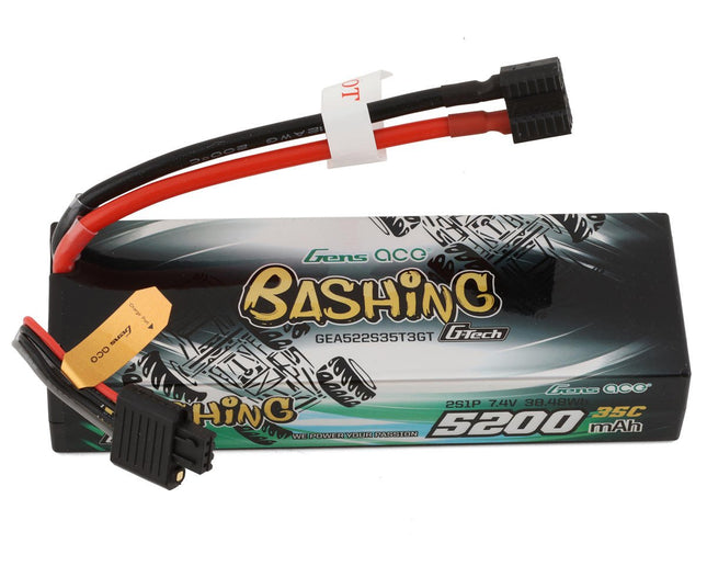 GEA522S35T3GT, Gens Ace 2S G-Tech Smart "Bashing" LiPo Battery 35C (7.4V/5200mAh) w/Universal Connector