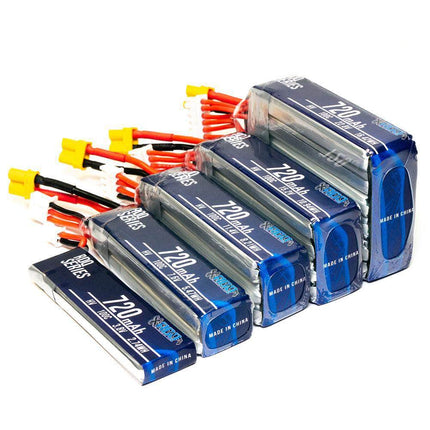 RDQ Series 22.8V 6S 720mAh 100C LiHV Whoop/Micro Battery - XT30