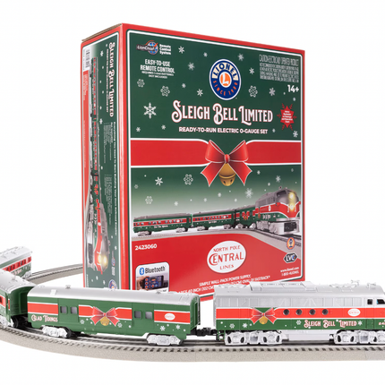 LNL2423060, Lionel Christmas O Scale RTR Sleigh Bell Limited Train Set