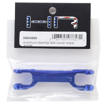 HRAXMX4906, Hot Racing Traxxas X-Maxx Aluminum Steering Rack Center Brace Draglink (Blue)