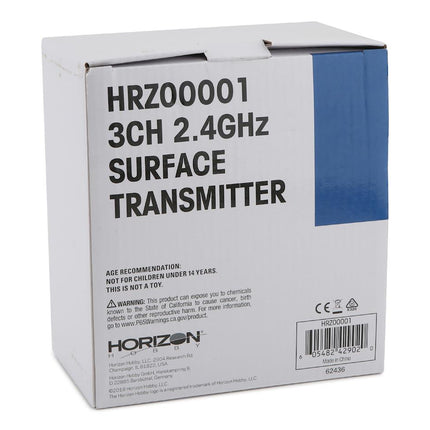 HRZ00001, Horizon 3-Ch 2.4Ghz Surface Transmitter