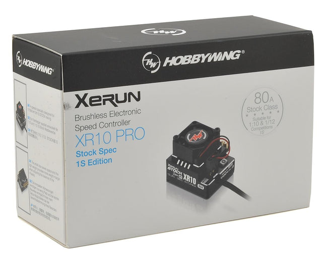 HWA30112751, Hobbywing Xerun XR10 Pro 1S Stock Spec 1/12 Sensored Brushless ESC