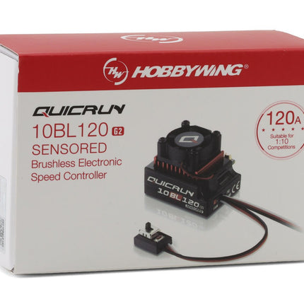 HWA30125002, HobbyWing QuicRun 10BL120 G2 120A 1/10 Sensored Brushless ESC