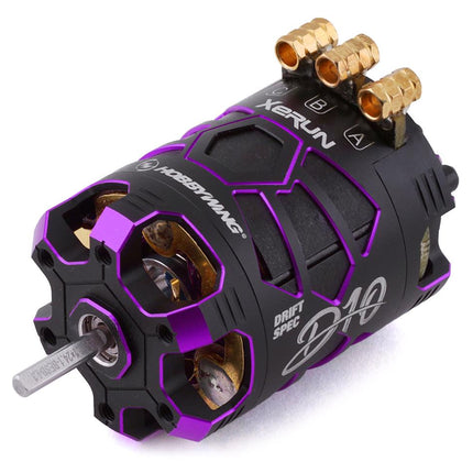 HWA30401139, HobbyWing Xerun D10 Drift Brushless Motor (13.5T) (Purple)