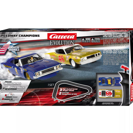 20025241, Carrera Evolution Speedway Champions, Slot Car Racing Set