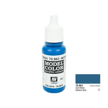 17ml Bottle Medium Blue Model Color