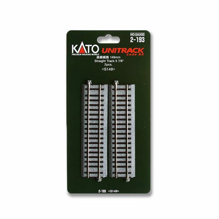 KAT2193, Kato HO Scale 2-193 Unitrack Straight Section, 5-7/8" 149mm