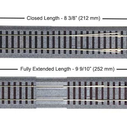 KAT2194, Kato 2-194, HO Scale Unitrack Expansion Track, 8-3/8 in to 9-9/10 in (212 - 252 mm)