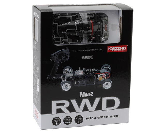 KYO32353AG, Kyosho MR-03 RWD Mini-Z ReadySet w/Sauber Mercedes Group C Rennsportwagen C9 Body (Black) w/KT-531P 2.4GHz Radio