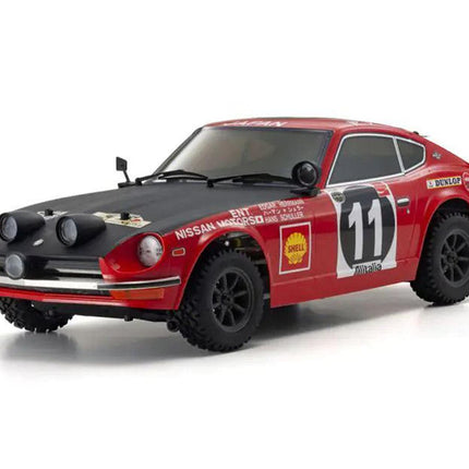 KYO34482T1, Kyosho EP Fazer Mk2 FZ02-R 1971 Datsun 240Z Rally ReadySet (Red)