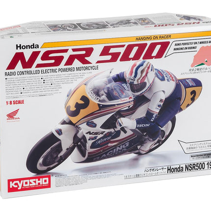 KYO34932B, Kyosho Hang On Racer Honda NSR500 Electric 1/8 Motorcycle Kit