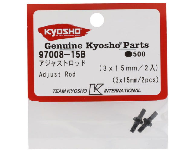 KYO97008-15B, Kyosho 3x15mm Turnbuckle (2)