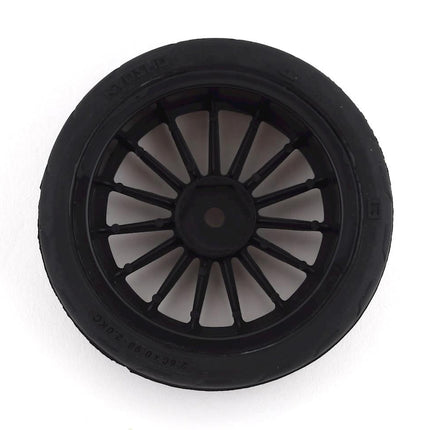 KYOFATH702BKM, Kyosho Fazer Pre-Mounted Sedan Tires w/15 Spoke Wheels (2) (Black) (12mm Hex)