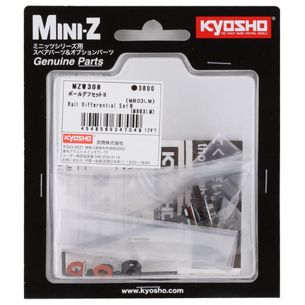 KYOMZW308, Kyosho Mini-Z MR-03 Ball Differential Set II (LM Only)