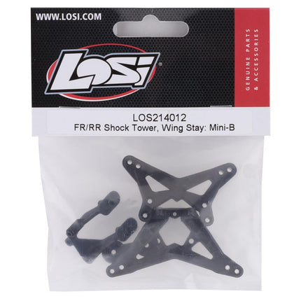 LOS214012, Losi Mini-B Shock Tower & Wing Stay