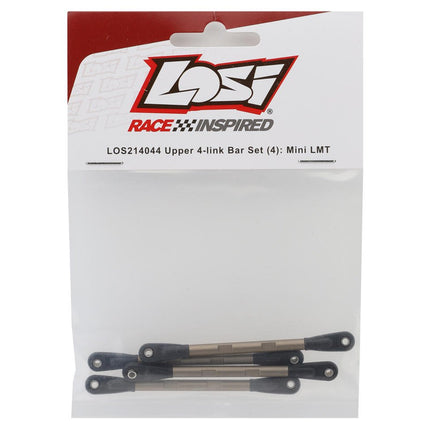 LOS214044, Losi Mini LMT Upper 4-link Bar Set (4)