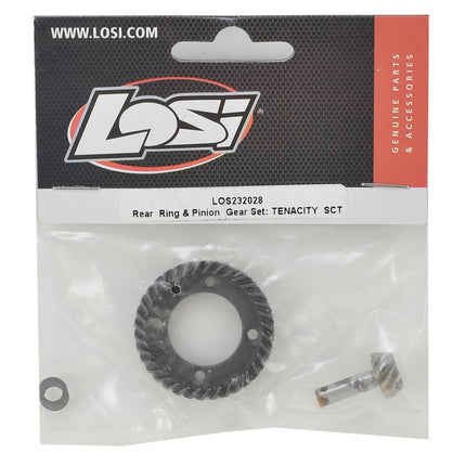 LOS232028, Losi Tenacity SCT Rear Ring & Pinion Gear Set