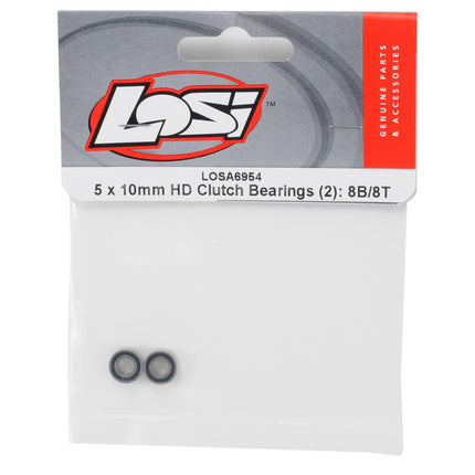 LOSA6954, 5x10x4mm HD Clutch Bearings (2): 8B/8T