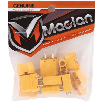 MCL4115, Maclan XT90 Connector (3 Female/3 Male) (Yellow)