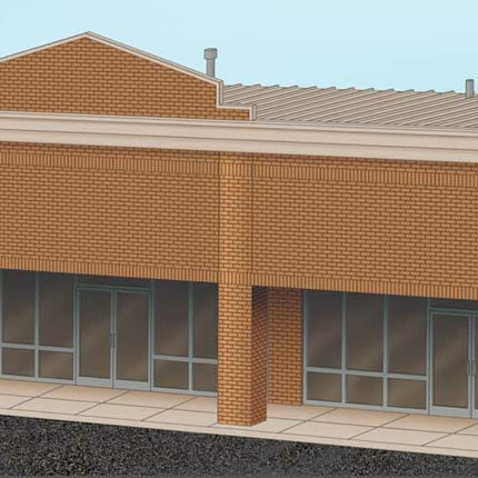 933-4115, Walthers Modern Shopping Center I HO Scale