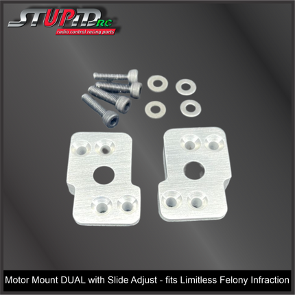 STP11106, Motor Mount DUAL with Slide Adjust - fits Limitless Infraction Felony