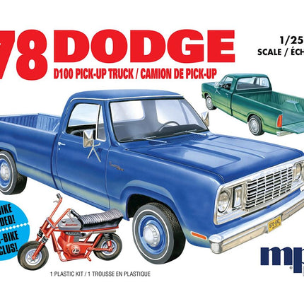 MPC901M, 1978 Dodge D100 Custom Pickup 1/25 Scale