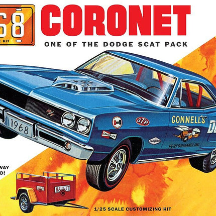 MPC975, 1:25 1968 Dodge Coronet & Trailer