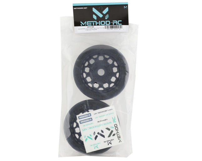 MTD1400, Method RC Velociter Belted Pre-Mount 1/7 On-Road Tires (Black) (2) w/Hive 17mm Hex Wheels