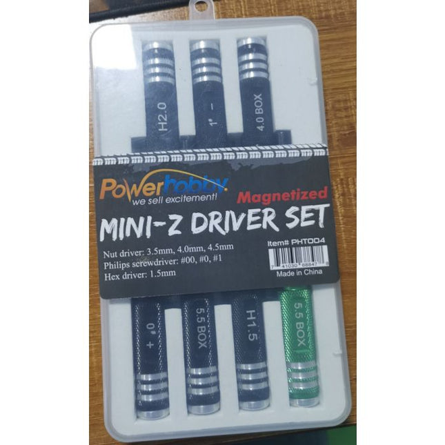 PHBPHT004, Power Hobby Kyosho Mini-Z Magentized Mini Tools Driver Set