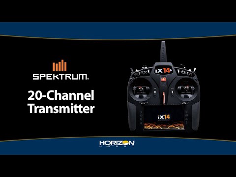 SPMR14010, Spektrum iX14+ 20-Channel DSMX Transmitter Only