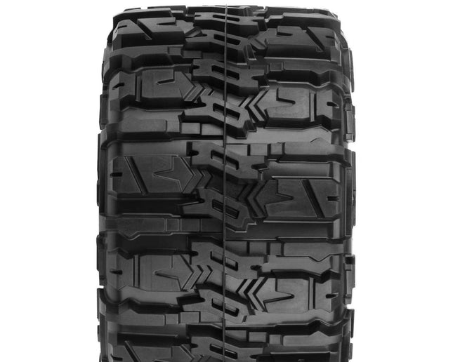 PRO1016810, Pro-Line Trencher HP Belted 2.8" Pre-Mounted Truck Tires (M2) (2) (Black) w/Raid Rear Wheels