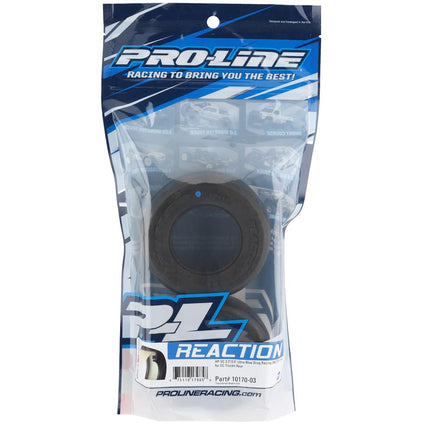 PRO1017003, Pro-Line Reaction HP Belted Drag Slick 2.2/3.0 SCT Rear Tires (2) (Ultra Blue)