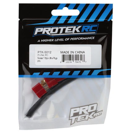 PTK-5012, ProTek RC Female T-Style Ultra Plugs (4)