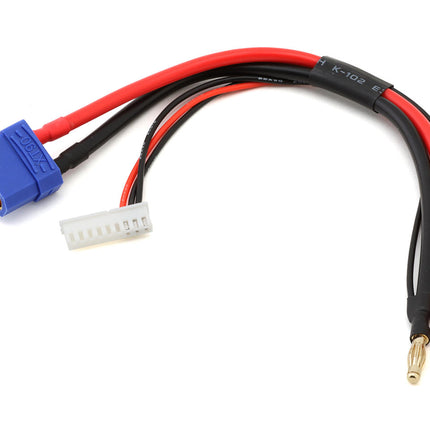 PTK-5367, ProTek RC 2S Charge/Balance Adapter (4mm Bullet Connectors to Female XT90) (12awg) (9pin XH balance plug)