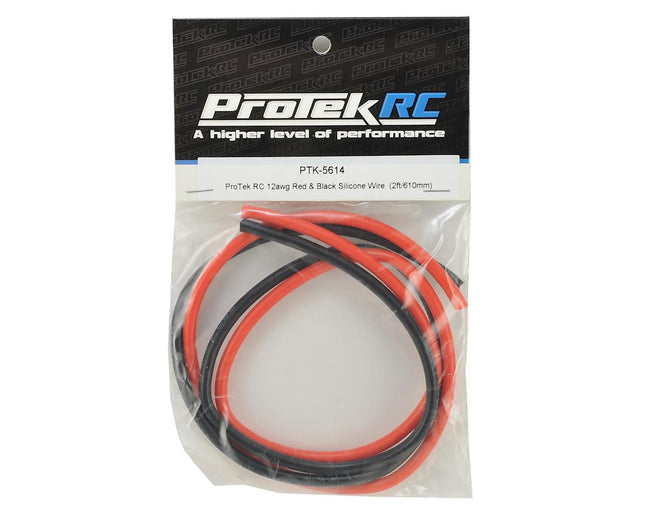 PTK-5615, ProTek RC 14awg Silicone Wire (Red & Black) (2' ea)