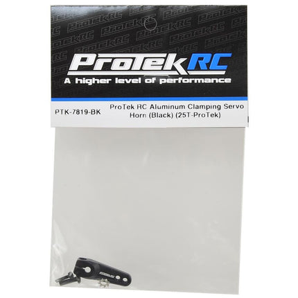 PTK-7819-BK, ProTek RC Aluminum Clamping Servo Horn (Black) (25T-ProTek)