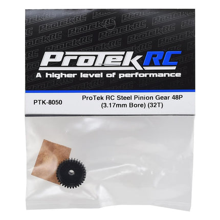 PTK-8050, ProTek RC Lightweight Steel 48P Pinion Gear (3.17mm Bore) (32T)