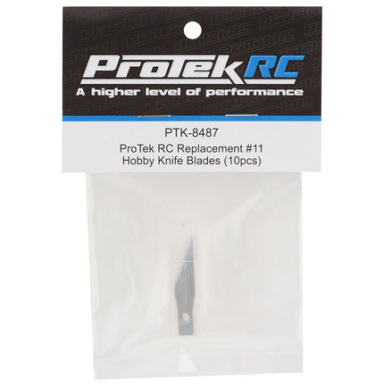 PTK-8487, ProTek RC Replacement #11 Hobby Knife Blades (10pcs)