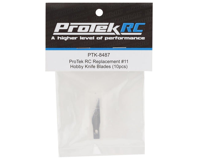 PTK-8487, ProTek RC Replacement #11 Hobby Knife Blades (10pcs)