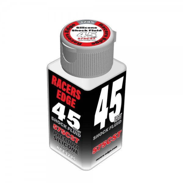 RCE3245, Racers Edge 45 Weight, 575cSt, 70ml 2.36oz Pure Silicone Shock Oil