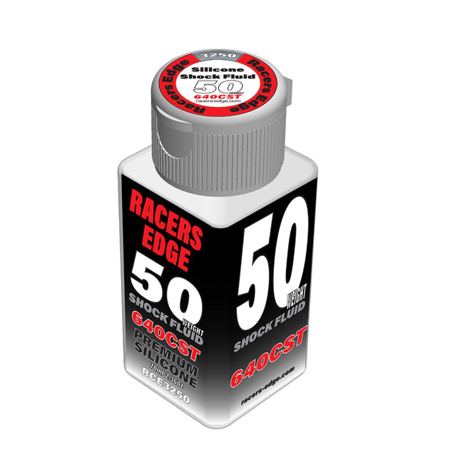 RCE3250, Racers Edge 50 Weight, 640cSt, 70ml 2.36oz Pure Silicone Shock Oil