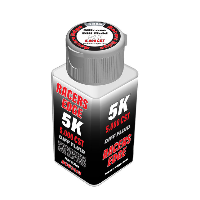 RCE3315, Racers Edge - 5,000cSt 70ml 2.36oz Pure Silicone Diff Fluid