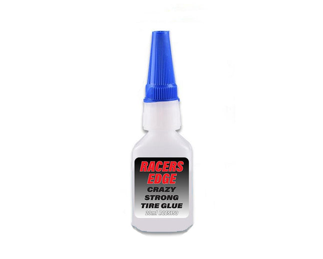 RCE5150, Racers Edge Crazy Strong Tire Glue 20g w/Pin Cap and Tips