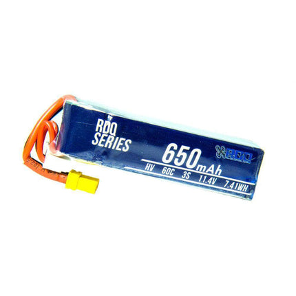 RDQ Series 11.4V 3S 650mAh 60C LiHV Micro Battery - XT30