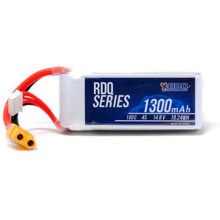 RDQ Series 14.8V 4S 1300mAh 100C LiPo Battery - XT60