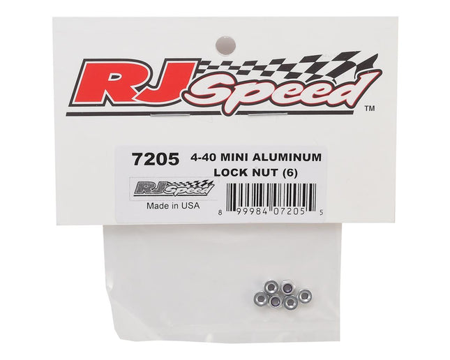RJS7205, RJ Speed 4-40 Aluminum Lock Nut (6)
